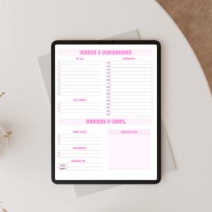 eightyplans bubblegum digital planner preview on ipad