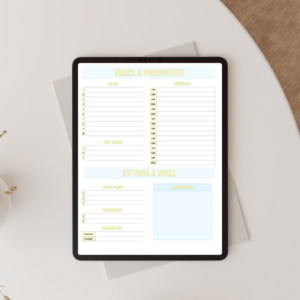 eightyplans lemonade digital planner preview on ipad