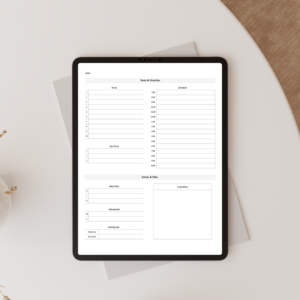 eightyplans original digital planner preview on ipad