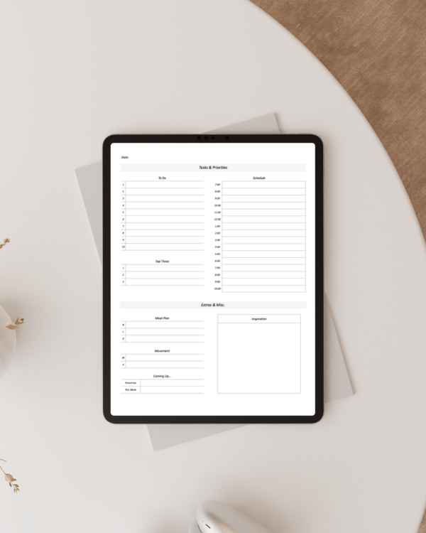 eightyplans original digital planner preview on ipad